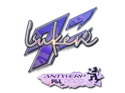 Sticker luken (Holo) | Antwerp 2022 - Preço e onde comprar no CS2