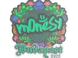 Sticker m0NESY (Embroidered) | Budapest 2025 - Preço e onde comprar no CS2