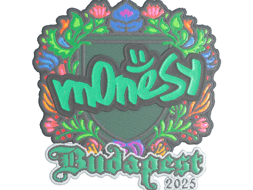 Sticker m0NESY (Embroidered) | Budapest 2025 - Preço e onde comprar no CS2