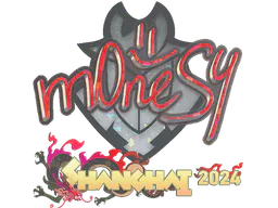 Sticker m0NESY (Glitter) | Shanghai 2024 - Preço e onde comprar no CS2