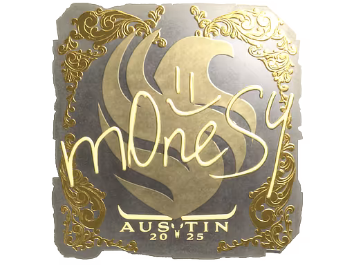 Sticker m0NESY (Gold) | Austin 2025 - Preço e onde comprar no CS2