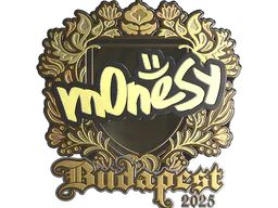 Sticker m0NESY (Gold) | Budapest 2025 - Preço e onde comprar no CS2