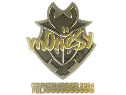 Sticker m0NESY (Gold) | Copenhagen 2024 - Preço e onde comprar no CS2