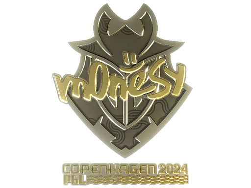 Sticker m0NESY (Gold) | Copenhagen 2024 - Preço e onde comprar no CS2
