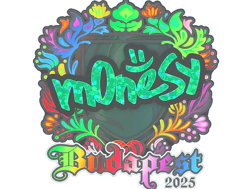 Sticker m0NESY (Holo) | Budapest 2025 - Preço e onde comprar no CS2