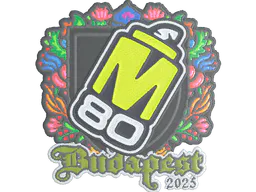 Sticker M80 (Embroidered) | Budapest 2025 - Preço e onde comprar no CS2