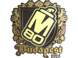 Sticker M80 (Gold) | Budapest 2025 - Preço e onde comprar no CS2