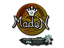 Sticker maden (Glitter) | Antwerp 2022 - Preço e onde comprar no CS2