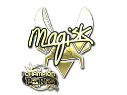 Sticker Magisk (Gold, Champion) | Paris 2023 - Preço e onde comprar no CS2