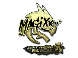 Sticker magixx (Gold) | Antwerp 2022 - Preço e onde comprar no CS2