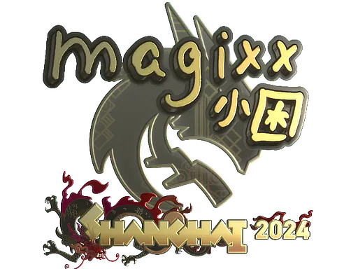 Sticker magixx (Gold) | Shanghai 2024 - Preço e onde comprar no CS2