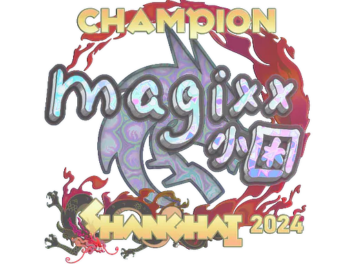 Sticker magixx (Holo, Champion) | Shanghai 2024 - Preço e onde comprar no CS2