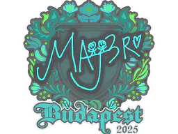 Sticker MAJ3R | Budapest 2025 - Preço e onde comprar no CS2