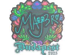 Sticker MAJ3R (Embroidered) | Budapest 2025 - Preço e onde comprar no CS2