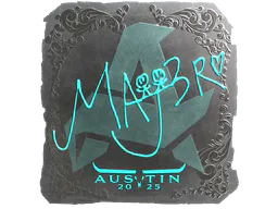 Sticker MAJ3R (Foil) | Austin 2025 - Preço e onde comprar no CS2