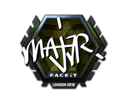 Sticker MAJ3R (Foil) | London 2018 - Preço e onde comprar no CS2