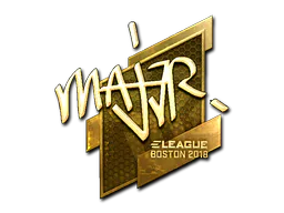 Sticker MAJ3R (Gold) | Boston 2018 - Preço e onde comprar no CS2
