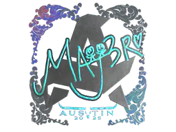 Sticker MAJ3R (Holo) | Austin 2025 - Preço e onde comprar no CS2