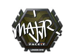Sticker MAJ3R | London 2018 - Preço e onde comprar no CS2