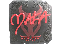 Sticker Maka (Foil) | Austin 2025 - Preço e onde comprar no CS2