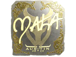 Sticker Maka (Gold) | Austin 2025 - Preço e onde comprar no CS2
