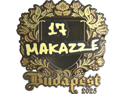 Sticker makazze (Gold) | Budapest 2025 - Preço e onde comprar no CS2