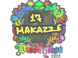 Sticker makazze (Holo) | Budapest 2025 - Preço e onde comprar no CS2