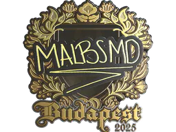 Sticker malbsMd (Gold) | Budapest 2025 - Preço e onde comprar no CS2