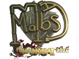 Sticker malbsMd (Gold) | Shanghai 2024 - Preço e onde comprar no CS2