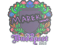 Sticker Marek (Embroidered) | Budapest 2025 - Preço e onde comprar no CS2
