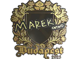 Sticker Marek (Gold) | Budapest 2025 - Preço e onde comprar no CS2