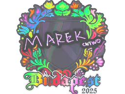 Sticker Marek (Holo) | Budapest 2025 - Preço e onde comprar no CS2