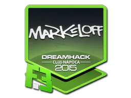 Sticker markeloff | Cluj-Napoca 2015 - Preço e onde comprar no CS2
