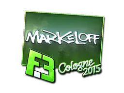 Sticker markeloff (Foil) | Cologne 2015 - Preço e onde comprar no CS2
