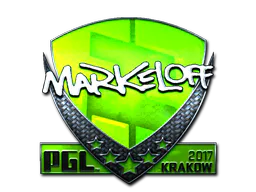 Sticker markeloff (Foil) | Krakow 2017 - Preço e onde comprar no CS2