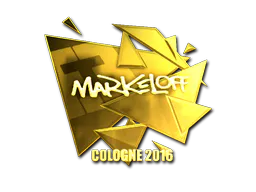 Sticker markeloff (Gold) | Cologne 2016 - Preço e onde comprar no CS2