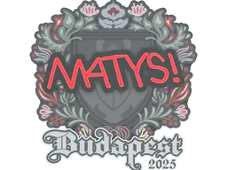 Sticker MATYS | Budapest 2025 - Preço e onde comprar no CS2