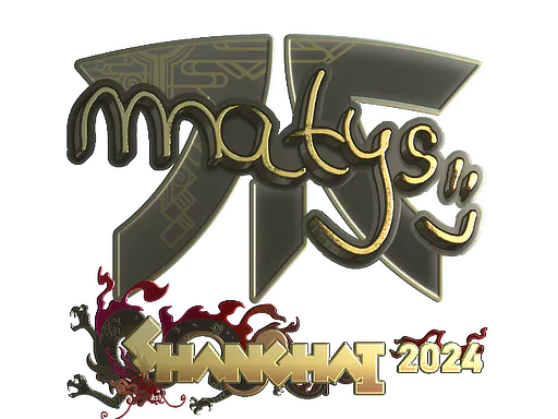 Sticker MATYS (Gold) | Shanghai 2024 - Preço e onde comprar no CS2