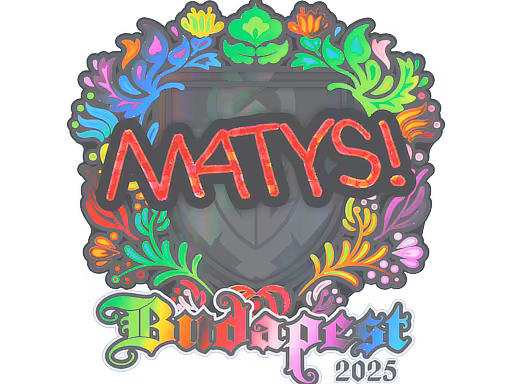Sticker MATYS (Holo) | Budapest 2025 - Preço e onde comprar no CS2