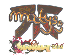 Sticker MATYS (Holo) | Shanghai 2024 - Preço e onde comprar no CS2
