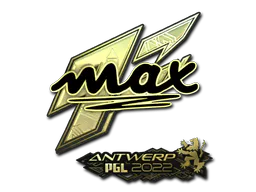 Sticker max (Gold) | Antwerp 2022 - Preço e onde comprar no CS2