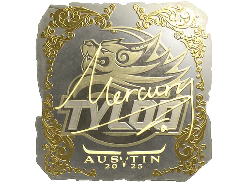 Sticker Mercury (Gold) | Austin 2025 - Preço e onde comprar no CS2