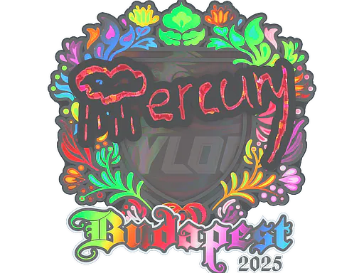 Sticker Mercury (Holo) | Budapest 2025 - Preço e onde comprar no CS2
