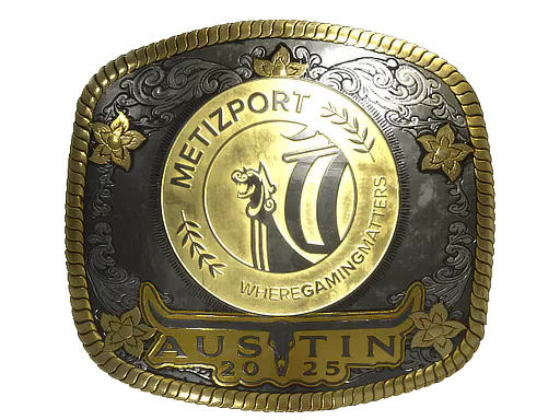 Sticker Metizport (Gold) | Austin 2025 - Preço e onde comprar no CS2