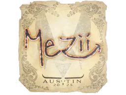 Sticker mezii | Austin 2025 - Preço e onde comprar no CS2