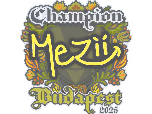 Sticker mezii (Champion) | Budapest 2025 - Preço e onde comprar no CS2