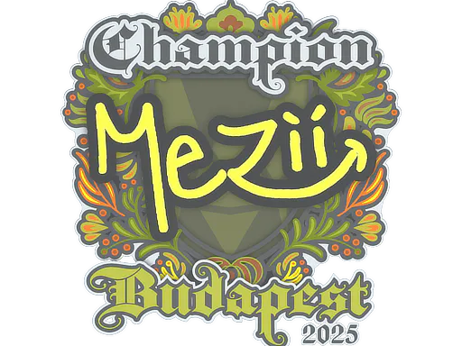 Sticker mezii (Champion) | Budapest 2025 - Preço e onde comprar no CS2