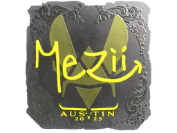 Sticker mezii (Foil) | Austin 2025 - Preço e onde comprar no CS2