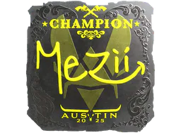 Sticker mezii (Foil, Champion) | Austin 2025 - Preço e onde comprar no CS2