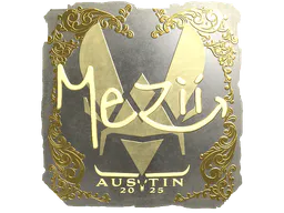 Sticker mezii (Gold) | Austin 2025 - Preço e onde comprar no CS2